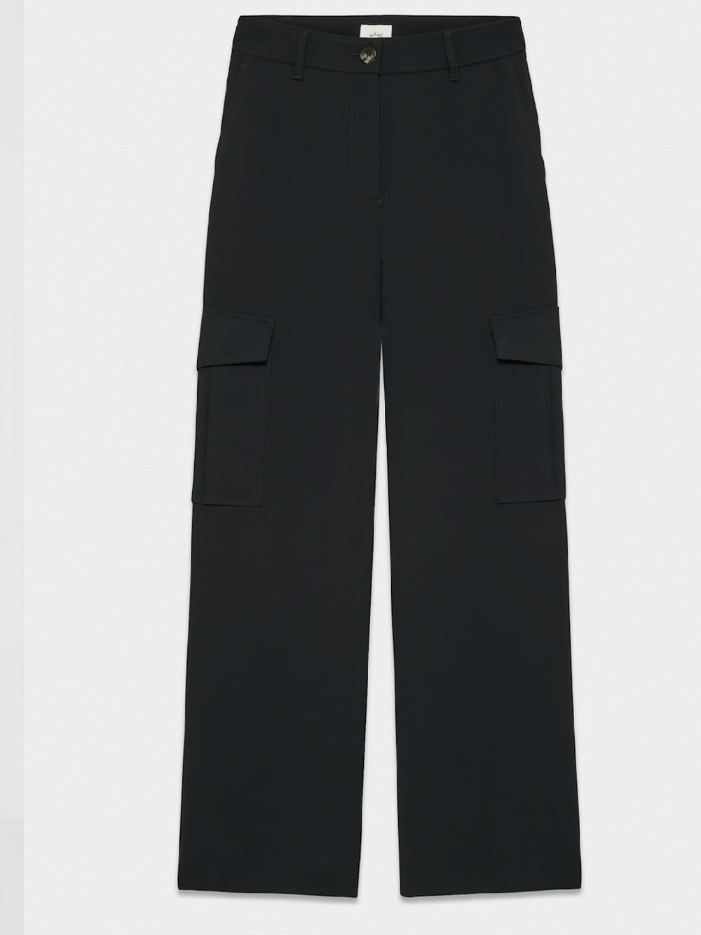 Aritzia Wilfred Bridger Cargo Pant Wide-Leg Trouser In Black Sz 12 Style 113319 - Picture 4 of 16